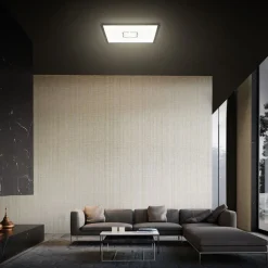 LED plafondlamp Free, 29 x 29 cm, zwart