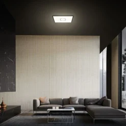 LED plafondlamp Free, 29 x 29 cm, zwart