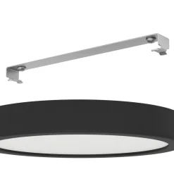 LED plafondlamp Fueva 5 IP44 3000K zwart Ø21cm