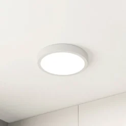 LED plafondlamp Fueva 5 IP44 3000K wit Ø21cm