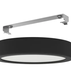 LED plafondlamp Fueva 5 IP44 3000K zwart Ø16cm