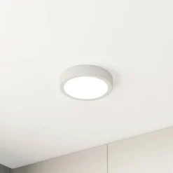 LED plafondlamp Fueva 5 IP44 3000K wit Ø16cm