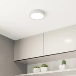 LED plafondlamp Fueva 5 IP44 3000K wit Ø16cm