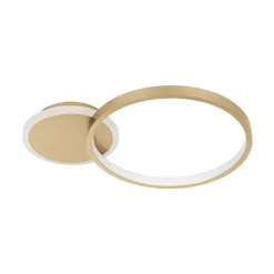 LED plafondlamp Gafares, goud, aluminium, 41 cm afstandsbediening CCT