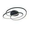 LED plafondlamp Gale, 60 cm, mat zwart