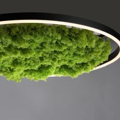 LED plafondlamp Green Ritus, mos dimbaar Ø58,5cm
