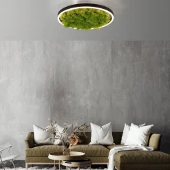 LED plafondlamp Green Ritus, mos dimbaar Ø39,3cm