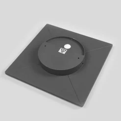 LED plafondlamp Henni, IP65, sensor, 30x30 cm, antraciet