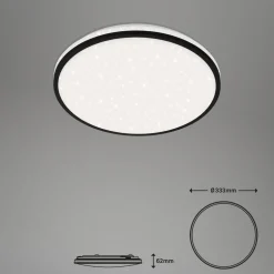 LED plafondlamp Ivy Sky S, ster decor, Ø 33 cm