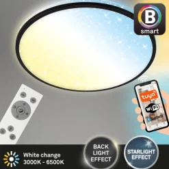 LED plafondlamp Ivy Sky S, ster decor, Ø 33 cm