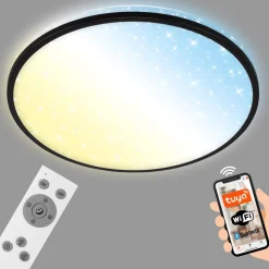 LED plafondlamp Ivy Sky S, ster decor, Ø 33 cm