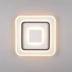 LED plafondlamp Jora hoekig, 39,5 x 39,5 cm