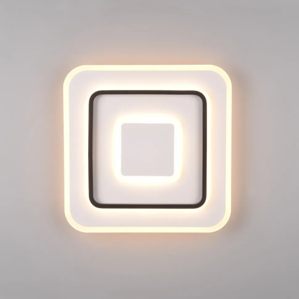 LED plafondlamp Jora hoekig, 39,5 x 39,5 cm