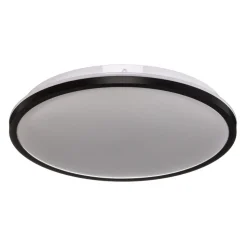 LED plafondlamp Lana, tegenlichteffect Ø28 zwart