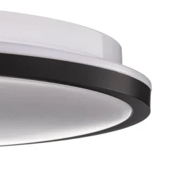 LED plafondlamp Lana, tegenlichteffect Ø28 zwart