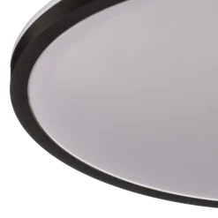 LED plafondlamp Lana, tegenlichteffect Ø28 zwart