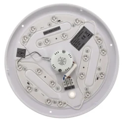 LED plafondlamp Lana, tegenlichteffect Ø28 zwart