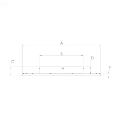 LED plafondlamp Lanciano 1 met afstandsbediening Ø38cm