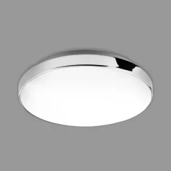 LED plafondlamp Malbona, frame chroom, Ø 28,5 cm
