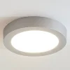 LED plafondlamp Marlo zilver 3000K rond 25,2cm