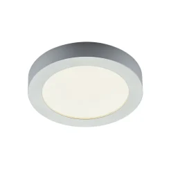 LED plafondlamp Marlo zilver 3000K rond 25,2cm