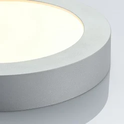 LED plafondlamp Marlo zilver 3000K rond 25,2cm