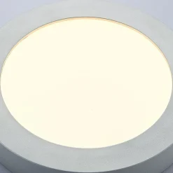 LED plafondlamp Marlo zilver 3000K rond 25,2cm
