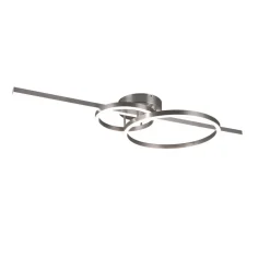 LED plafondlamp Montilla 3-lamps nikkel