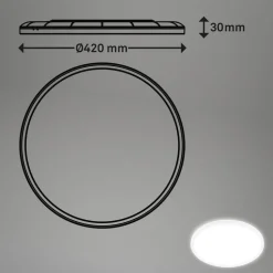 LED plafondlamp Move, sensor, Ø 42 cm, IP44, wit, 4000K