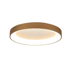 LED plafondlamp Niseko II CCT afstandsbediening Ø50cm goudkleurig