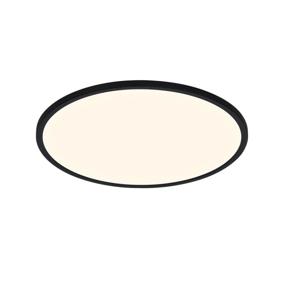 LED plafondlamp Oja Smart, zwart, Ø 42 cm