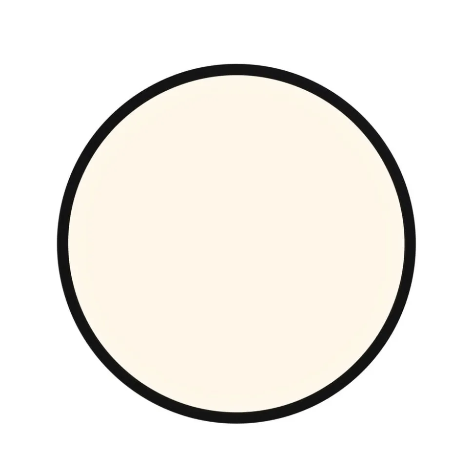 LED plafondlamp Oja Smart, zwart, Ø 42 cm