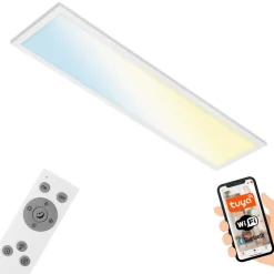 LED plafondlamp Piatto S dimbaar CCT wit 100x25cm