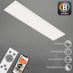 LED plafondlamp Piatto S dimbaar CCT wit 100x25cm