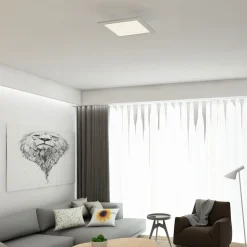 LED plafondlamp Piatto, sensor, 29,5 x 29,5 cm