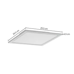 LED plafondlamp Piatto, sensor, 29,5 x 29,5 cm
