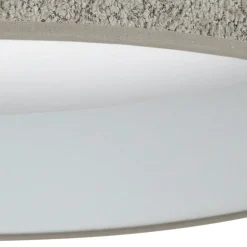 LED plafondlamp Plafond, Bouclé grijs, Ø 45 cm, 3-traps dimbaar