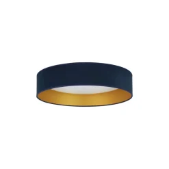 LED plafondlamp Plafond Samt donkerblauw, Ø 45 cm, 3-traps dimbaar