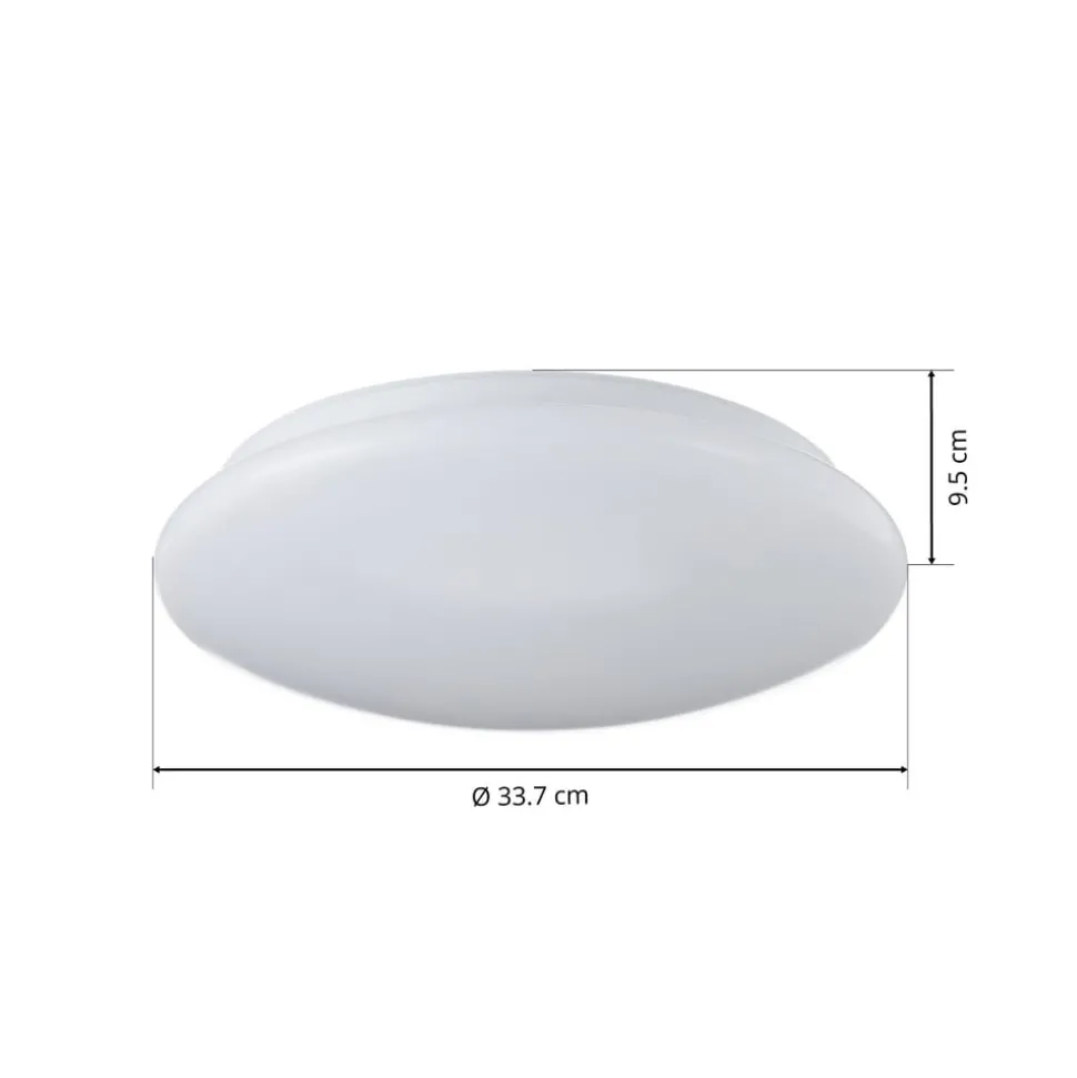 LED plafondlamp Porz IP44 HF-sensor, wit