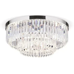 LED plafondlamp Prism, chroom, Ø 55 cm