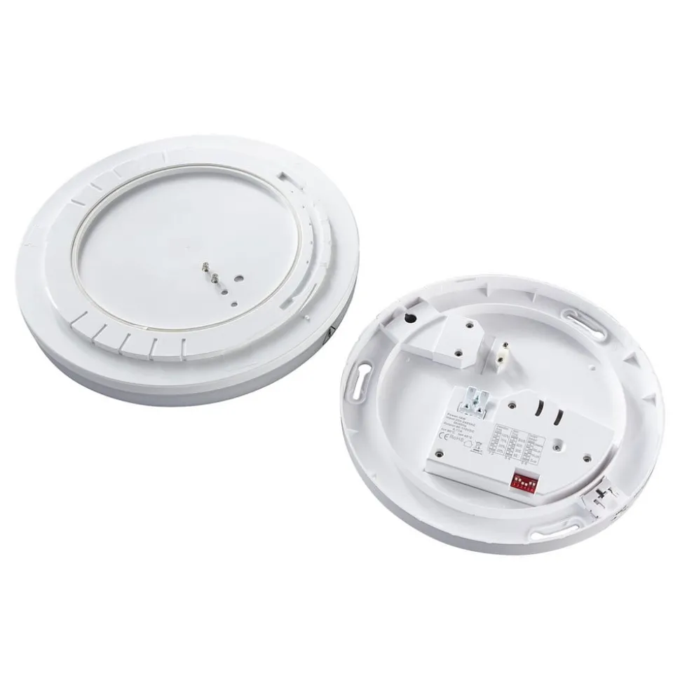 LED plafondlamp Pronto, hoekig, bewegingsmelder