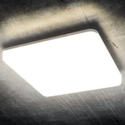 LED plafondlamp Pronto, hoekig, 28 x 28 cm