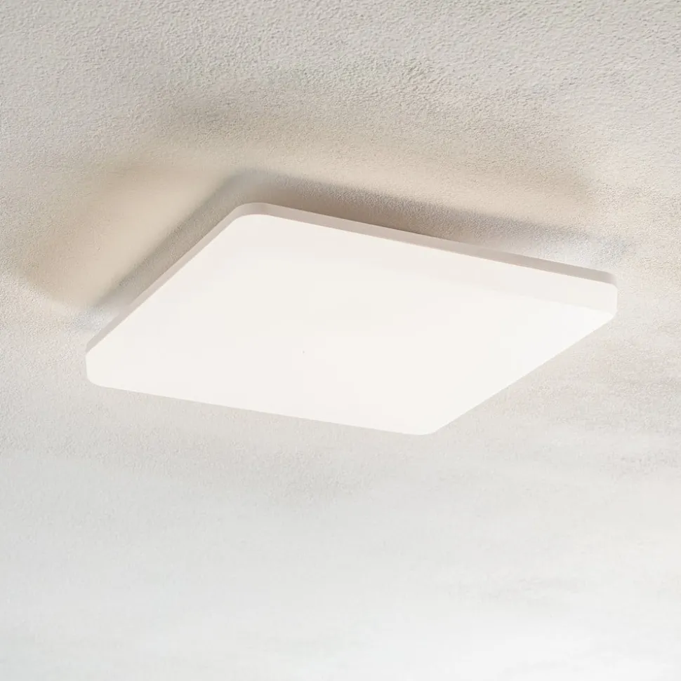 LED plafondlamp Pronto, hoekig, 33x33cm