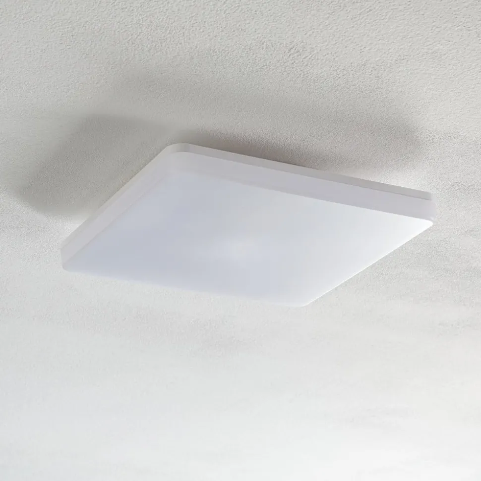 LED plafondlamp Pronto, hoekig, 33x33cm