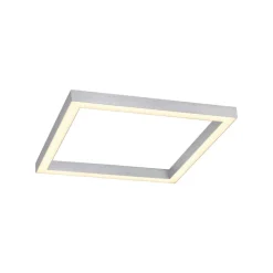LED plafondlamp PURE Lines, 55 x 55 cm, zilver, CCT, afstandsbediening