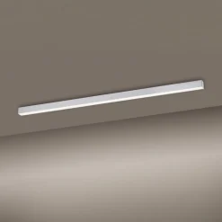 LED plafondlamp PURE Lines, 110 cm, zilver, CCT, afstandsbediening