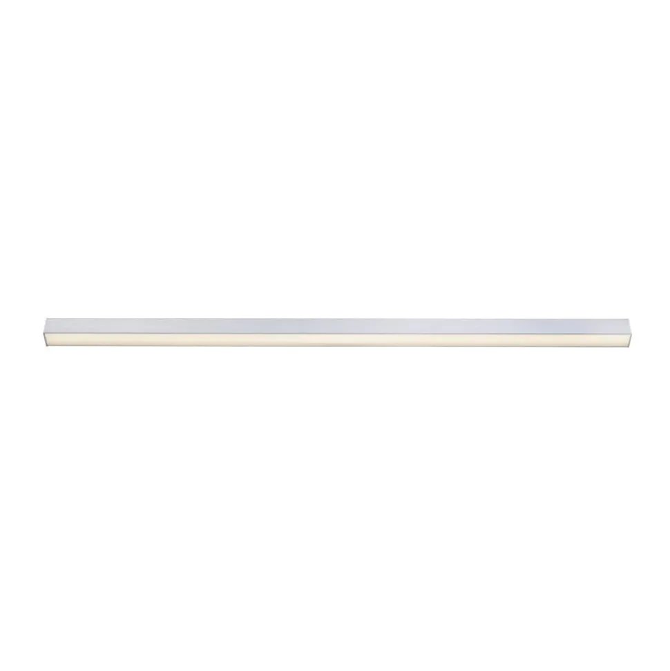 LED plafondlamp PURE Lines, 110 cm, zilver, CCT, afstandsbediening