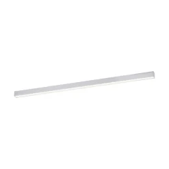 LED plafondlamp PURE Lines, 110 cm, zilver, CCT, afstandsbediening