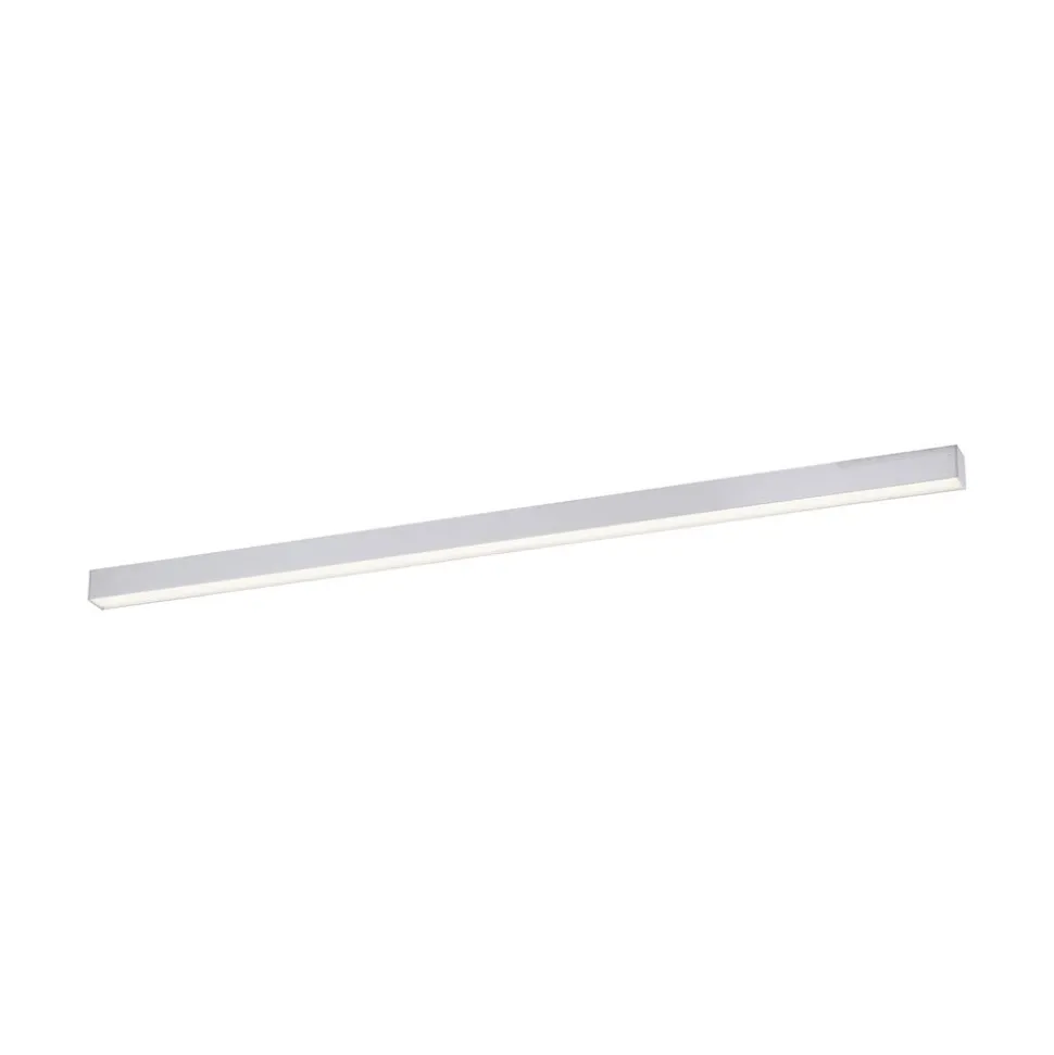 LED plafondlamp PURE Lines, 110 cm, zilver, CCT, afstandsbediening