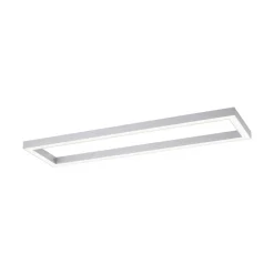 LED plafondlamp PURE Lines, 110 x 30 cm, zilver, CCT, afstandsbediening